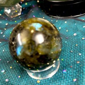 Labradorite sphere flashy 292g 57.5mm